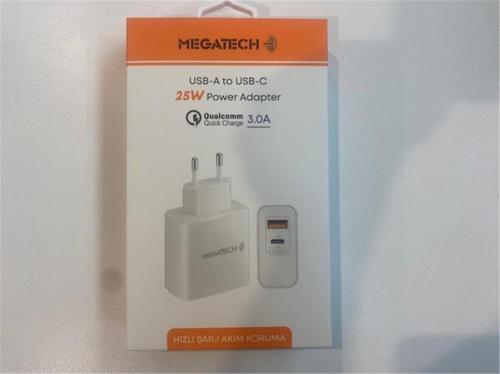 25W2  Usb-A To Usb-C 3.0A 25W Ev Şarj Kafa Hızlı Şarj Akım Koruma