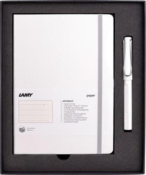 YUMUŞAK KAPAK A5 DEFTER VE ROLLER SET BEYAZ