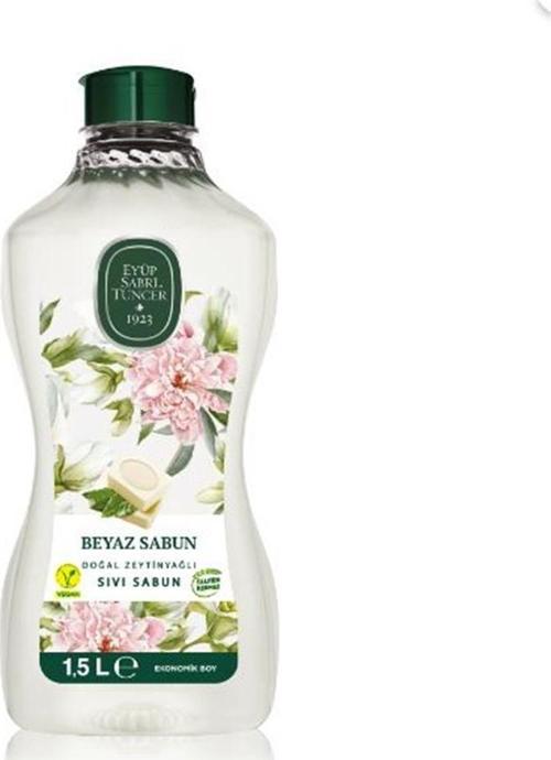 1.5 Litre Beyaz Sabun Doğal Zeytin Yağlı Sıvı Sabun Pet Şişe