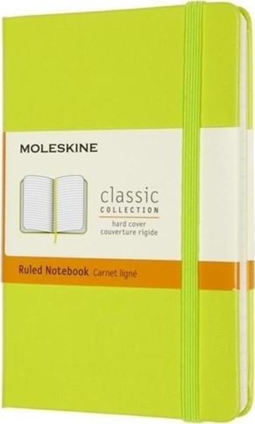 Sert Kapak Defter Limon Yeşili (Çizgili - 13x21)