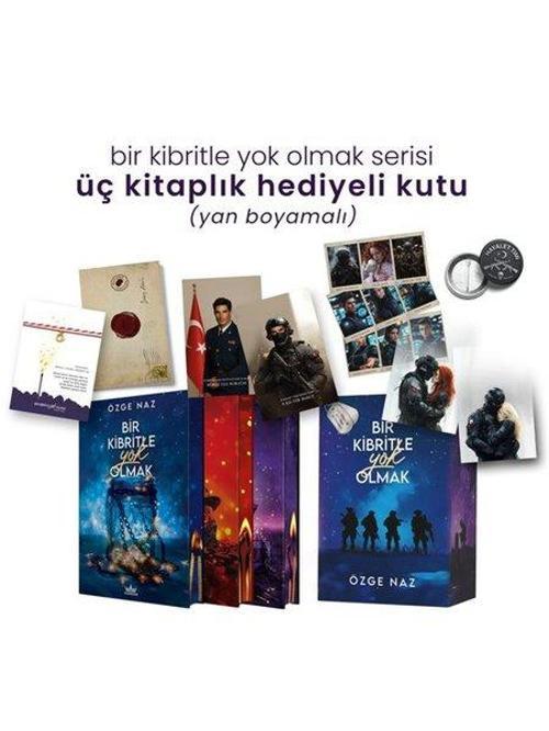 Bir Kibritle Yok Olmak Serisi Seti - 3 Kitap Takım - Yan Boyamalı Hediyeli Kutu