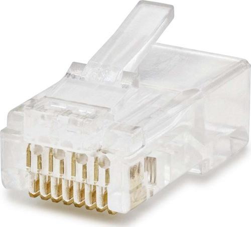 Büro Ev Ofis Network Bağlantısı için 100ADET Şeffaf RJ45 Cat6 Konnektör Seti