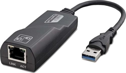 Büro Ev Ofis Network Bağlantısı için Siyah 100MBPS USB3.0 Ethernet Card