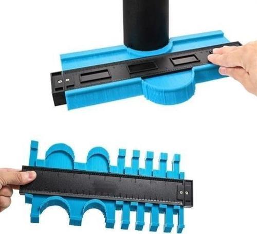 Büro Ev Hobi Takım Çantası için 24CM Kontur Ölçüm Cihazı Ahşap Fayans Kalıbı