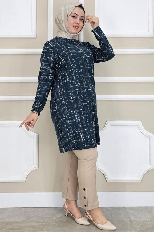 KADIN DESENLİ TESETTÜR TUNİK