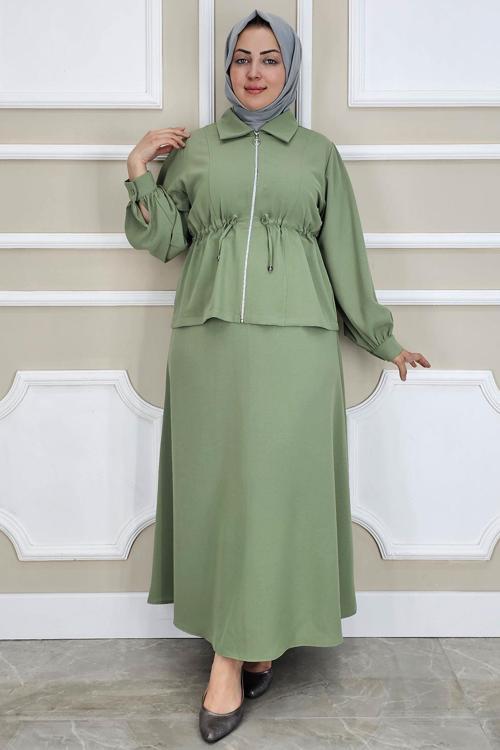 KADIN FERMUARLI BAĞCIKLI TESETTÜR TAKIM