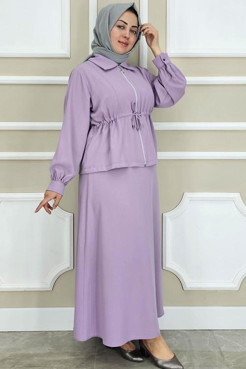 KADIN FERMUARLI BAĞCIKLI TESETTÜR TAKIM