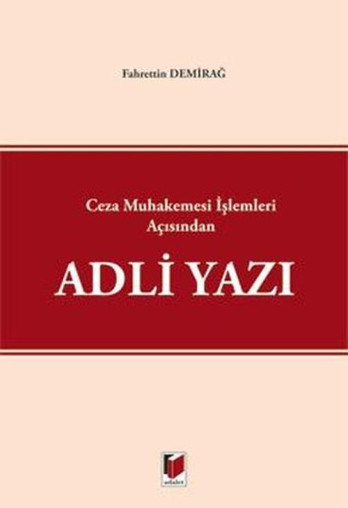 Adalet Yayınları Adli Yazı