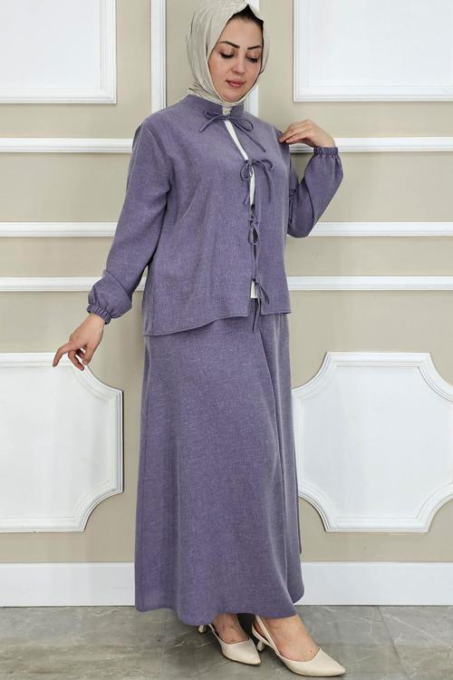 KADIN ÖNÜ BAĞCIKLI TESETTÜR 3 LÜ TAKIM