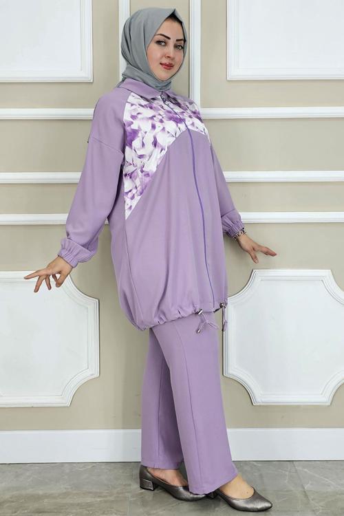 KADIN DESEN KOMBİNLİ TESETTÜR TAKIM