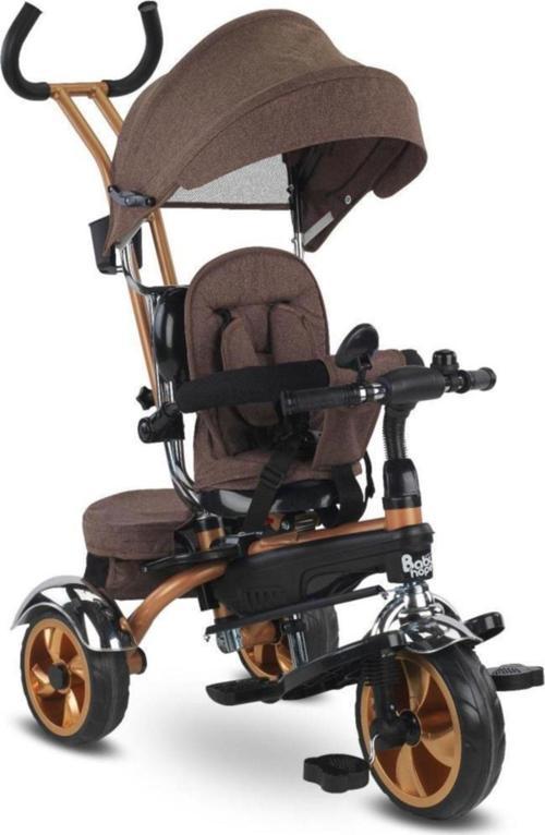 Star Üç Teker Bisiklet Bh-9500 Kahve Ebeveyn Kontrollü Şişme Eva Tekerlekli Tricycle