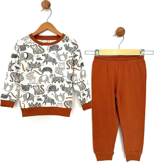Anne Bebe Penye Pijama Takımı