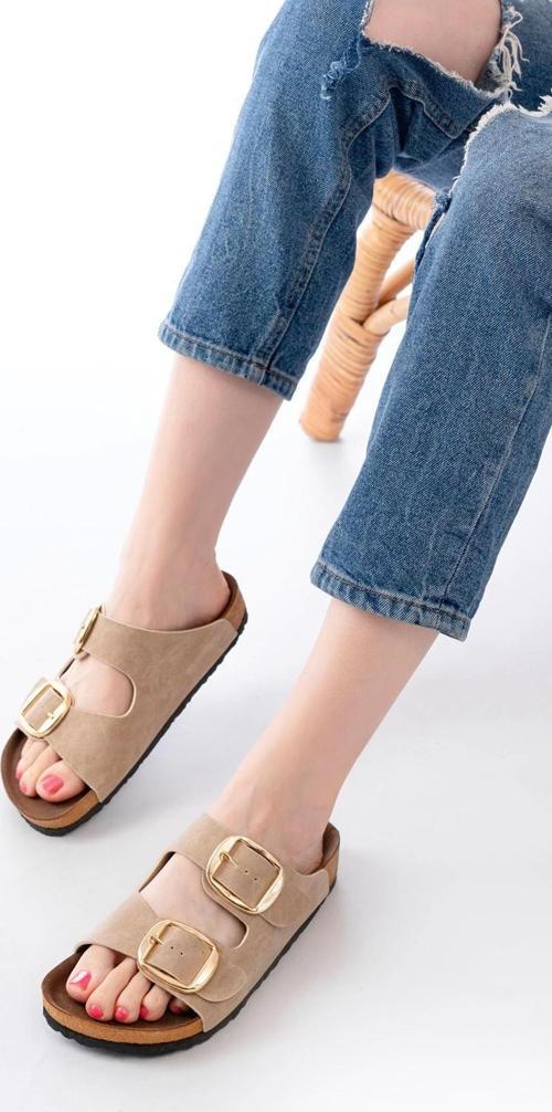 Bej Günlük Kadın Terlik