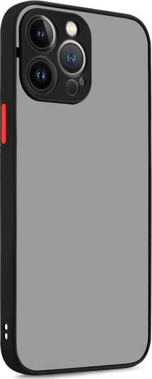 iPhone 12 Pro Max Uyumlu Kamera Korumalı Darbeye Karşı Dayanıklı Arkası Mat Silikon Kılıf