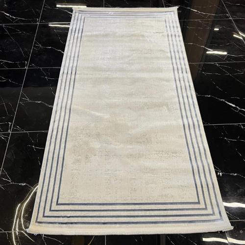 Zenith 1047 Mikrofiber Kaymaz Taban Yıkanabilir Antibakteriyel Modern A.Blue Halı