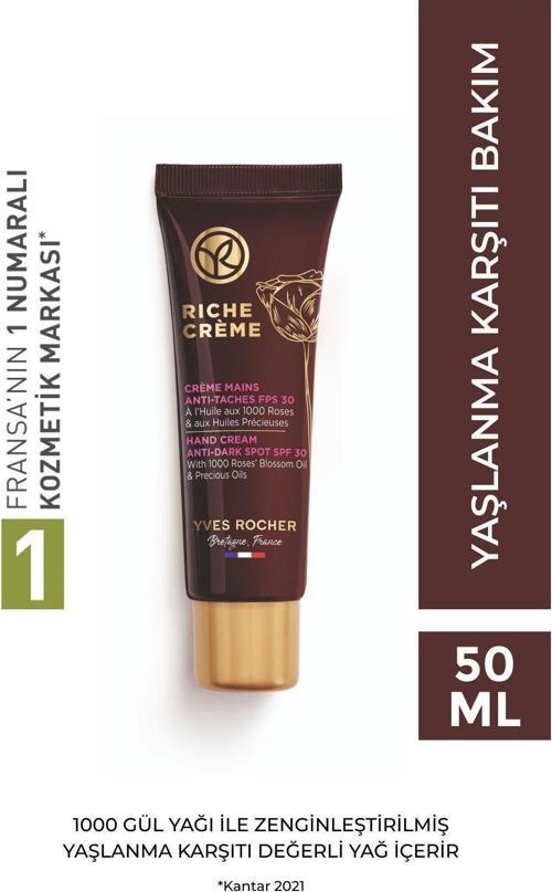 30 Spf El Kremi - Besleyici Yaşlanma Karşıtı Değerli Yağ Bakımı / Riche Crème