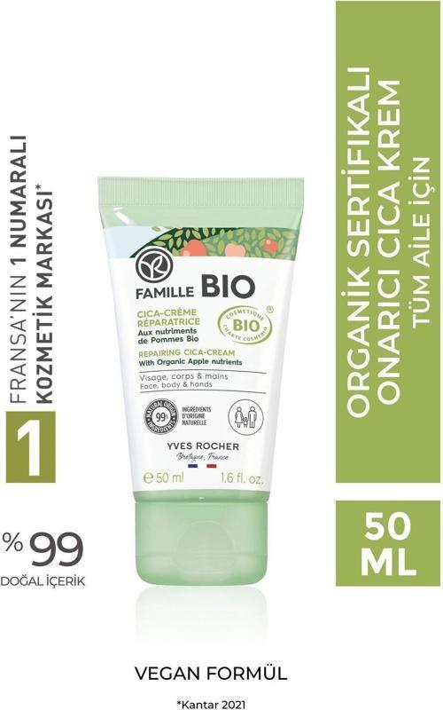 Tüm Aile Için Organik Sertifikalı Onarıcı Famille Bio Cica Krem-50 Ml-90378