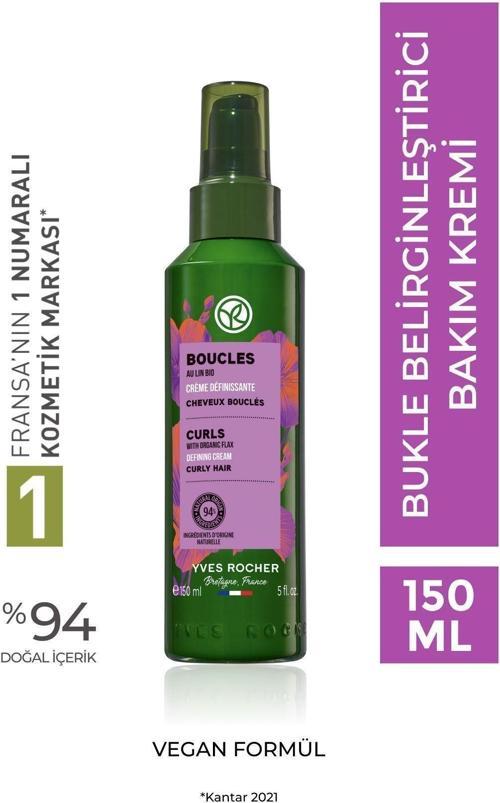 Kıvırcık Ve Dalgalı Saçlar Için (Boucle) Bukle Belirginleştirici Bakım Kremi - Vegan-150 Ml