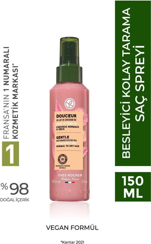 Kolay Saç Tarama Spreyi - Tüm Saçlar/ Douceur -Vegan -150Ml