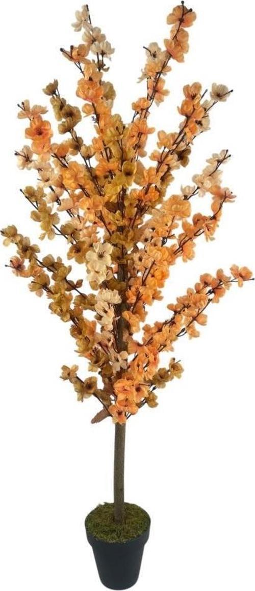 Yapay Ağaç Pastel Soft Tonlar 3 Renk Japon Kiraz Çiçeği Bahardalı Ağacı Sakura Çiçeği Çalılı 125cm