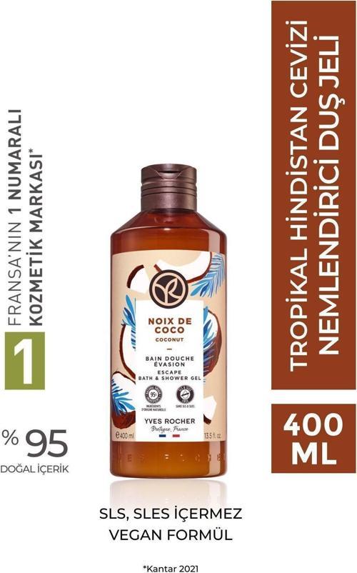 Nemlendirici Duş Jeli - Tropikal Hindistan Cevizi - 400Ml-45966