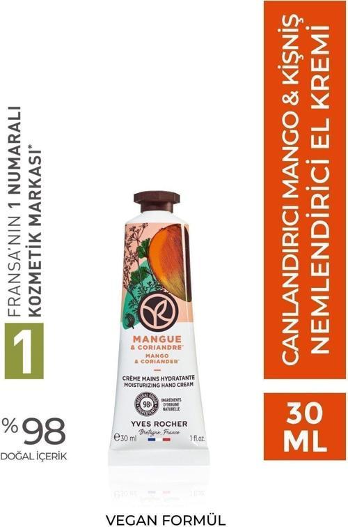 Nemlendirici El Kremi- Canlandırıcı Mango Kişniş- 30Ml-72115