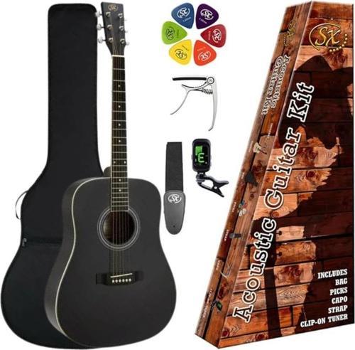 SD104KBK Akustik Gitar Seti (Siyah)
