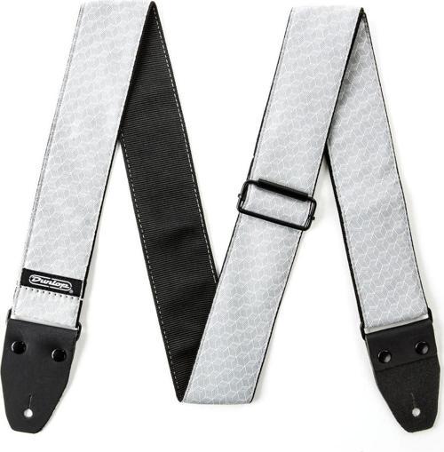 D6712 Jacquard Cube Hatch Light Grey Gitar Askısı