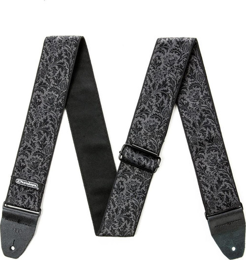 D6714 Jacquard Black Thistle Gitar Askısı