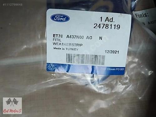 Ford Courier 2014  Bagaj Kapak Fitili Tek Kapı (Oem No:Et76A437N00Ae)