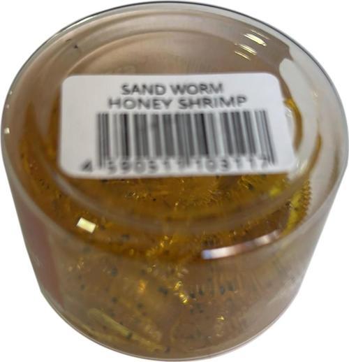 Perfect Soft Baits Sandworm 7cm Kavanozlu LRF Silikonu Honey Shrimp