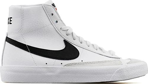 Blazer Mid 77 Leather Unisex Sneaker Hakiki Deri Sneaker Bilekli Günlük Spor Ayakkabı Beyaz