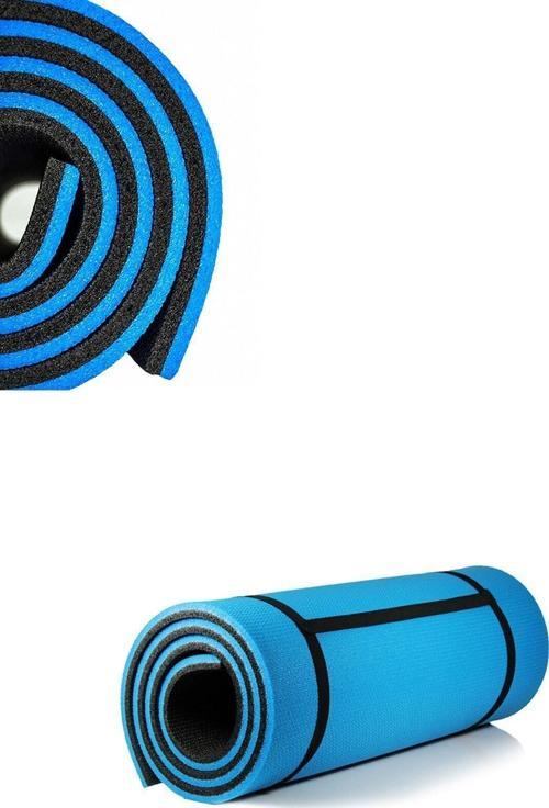 Pilates Minderi Yoga Mat Fitness Egzersiz Minderi Mavi Siyah