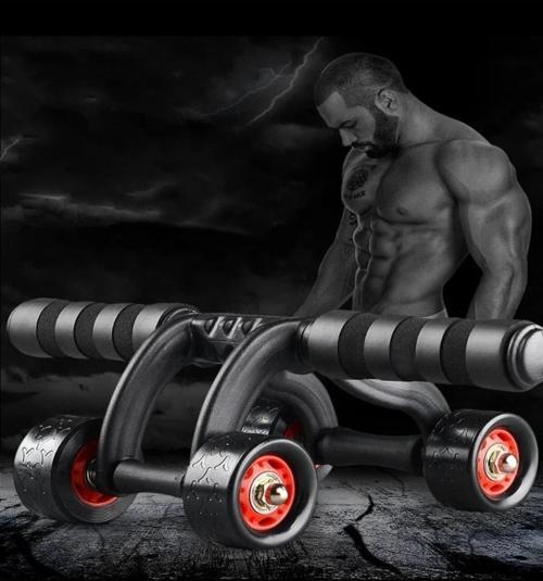 Ab Roller Karın Ve Kol Kası Egzersiz Aleti Fitnes Güç Tekerleği Fitness (Diz Pedi Hediye)