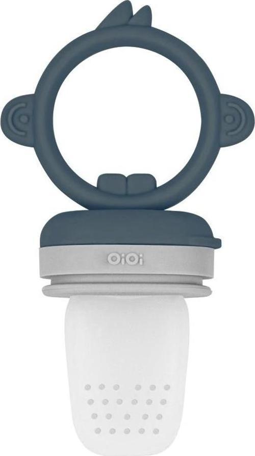 Nessiworld   Silikon Püre Meyve Sebze Emziği Deep Blue / Powder Grey