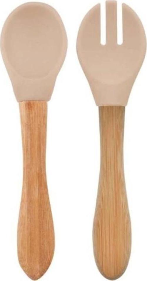 Nessiworld   Mama Kaşığı ve Çatal Seti Bubble Beige