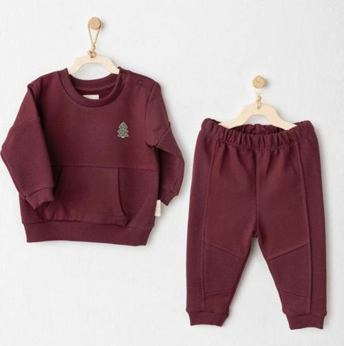 Andywawa 2'li Bebek Takım AC26187 Bordo