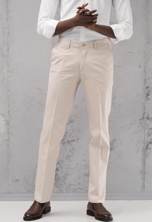 Regular Fit Pamuklu Yan Cep Klasik Yazlık Gabardin Pantolon 