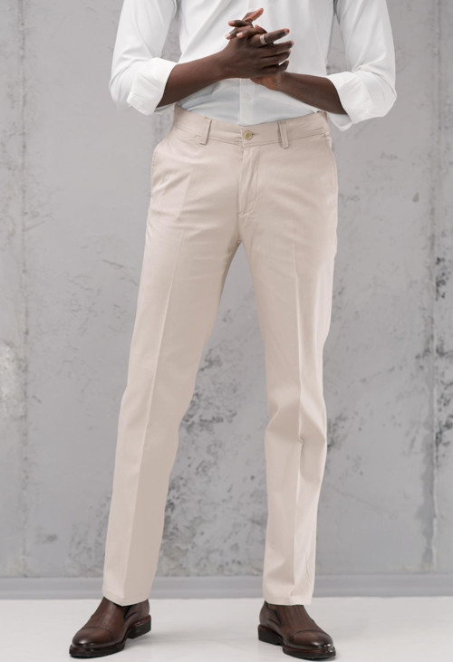 Regular Fit Pamuklu Yan Cep Klasik Yazlık Gabardin Pantolon