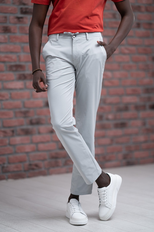 Regular Fit Likralı Paraşüt Kumaş Beli İplikli Ve Lastikli Jogger Pantolon