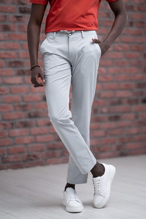 Regular Fit Likralı Paraşüt Kumaş Beli İplikli Ve Lastikli Jogger Pantolon