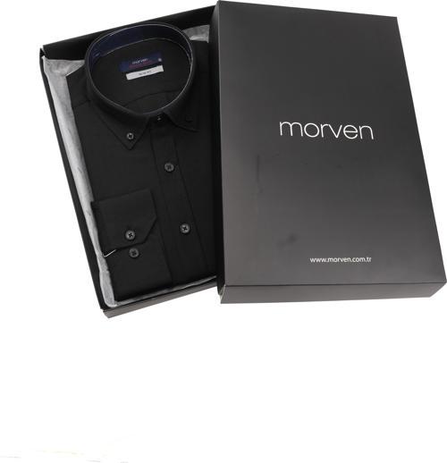 Slim Fit Düğmeli Yaka Oxford Kolay Ütülenebilir Pamuklu HEDİYE KUTULU Uzun Kollu Gömlek