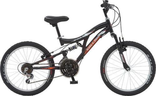 Hector 20" Jant 18 Vites Çift Amortisörlü Çocuk Dağ Bisikleti Siyah Turuncu