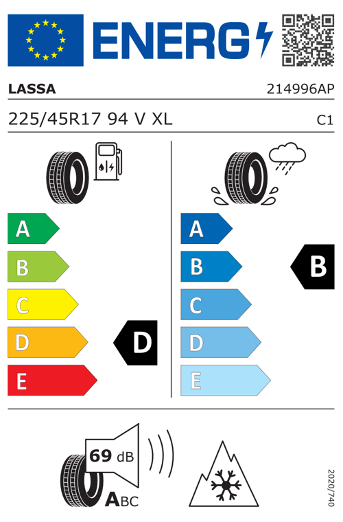 225/45R17 94V XL Snoways 4 M+S / SFM Oto Kış Lastiği (Üretim Yılı: 2024)