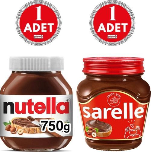 Kakaolu Fındık Ezmesi 700 G 1 Adet + Nutella Kakaolu Fındık Krem Çikolata 750 G 1 Adet