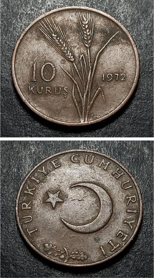 399636873462b93ad0 10 Kuruş 1972 Eski Madeni Para