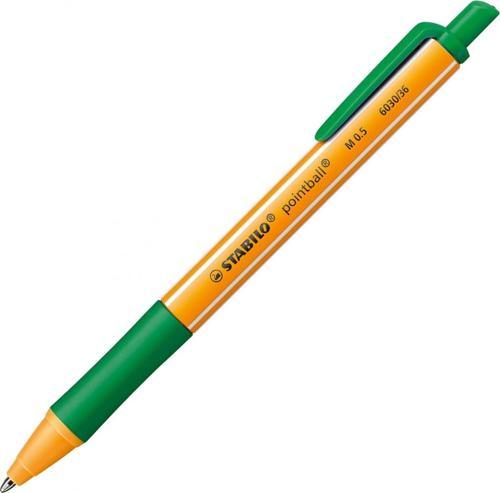 Ponitball 0.5mm Basmalı Tükenmez Kalem Yeşil 6030/36
