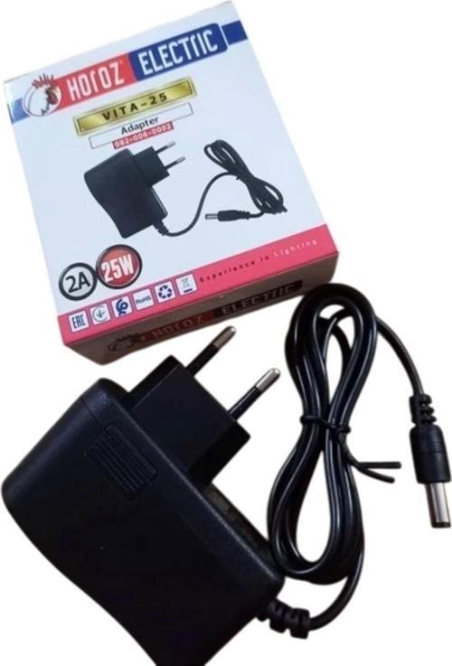 VITA-25 12v 2A Fişli Adaptör Plastik Kasa 24w IP44 5.5x2.5mm Jaklı (12 Volt 2 Amper)