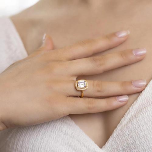 Gold 22 Ayar Baget Yüzük 3115