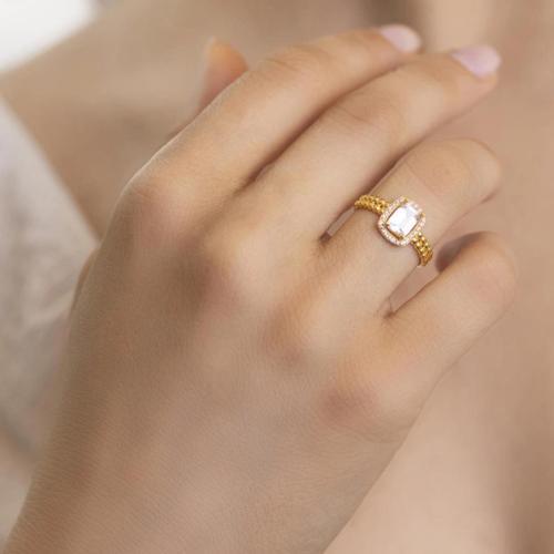 Gold 22 Ayar Baget Yüzük 3153